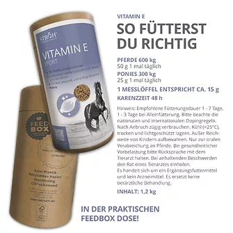 Produkt Bild STRÖH Vitamin E 1,2 kg Feedbox Dose 4