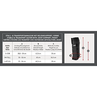 Produkt Bild Waldhausen Stall- & Transportgamasche mit Gelenksupport, vorne 5