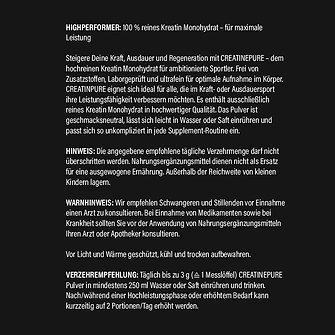 Produkt Bild hucare Creatine Pure 250 g Pulver 2