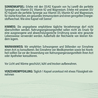 Produkt Bild hucare D3/K2 4000 IE VEGAN 90 Kapseln 3