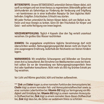 Produkt Bild hucare Detox Essence 240 Kapseln 2