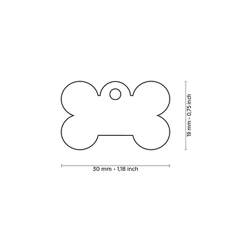 Produkt Bild MyFamily Hundemarke Basic Kleiner Knochen 2