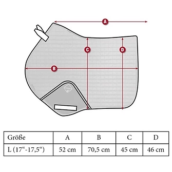 Produkt Bild LeMieux Luxury Suede Springschabracke 2