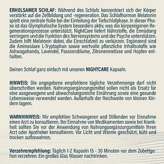 Produkt Bild hucare NIGHT CARE 90 Kapseln 2