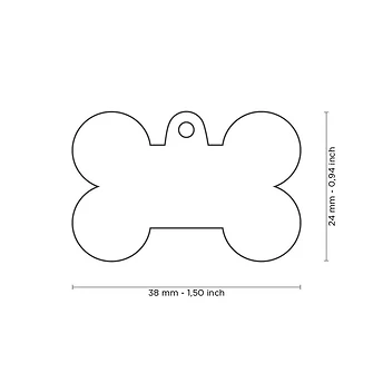 Produkt Bild MyFamily Hundemarke Style Großer Knochen 2