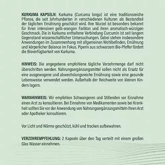 Produkt Bild hucare Kurkuma 250 Kapseln 2