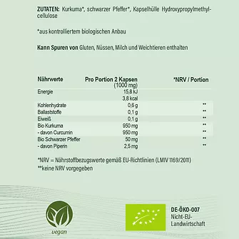 Produkt Bild hucare Kurkuma 250 Kapseln 3