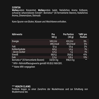 Produkt Bild hucare Whey Protein Strawberry 510 g Pulver 3