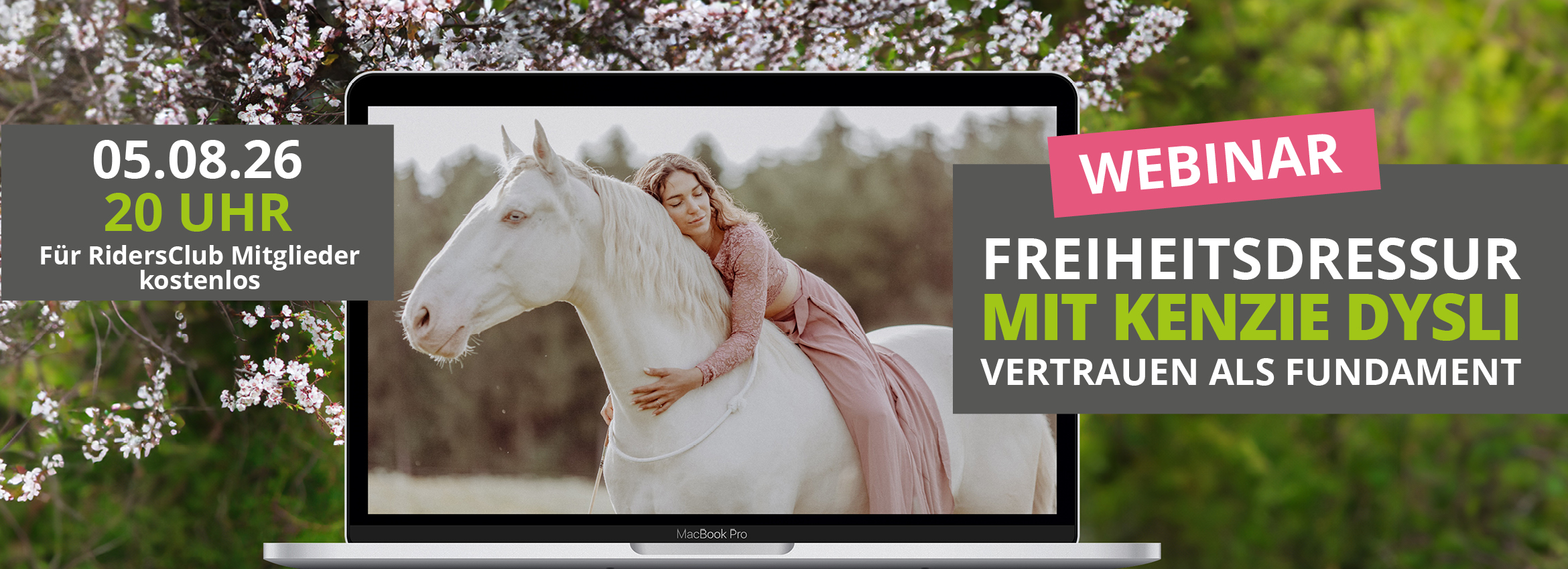 Webinar 05.08. Freiheitsdressur mit Kenzie Dysli