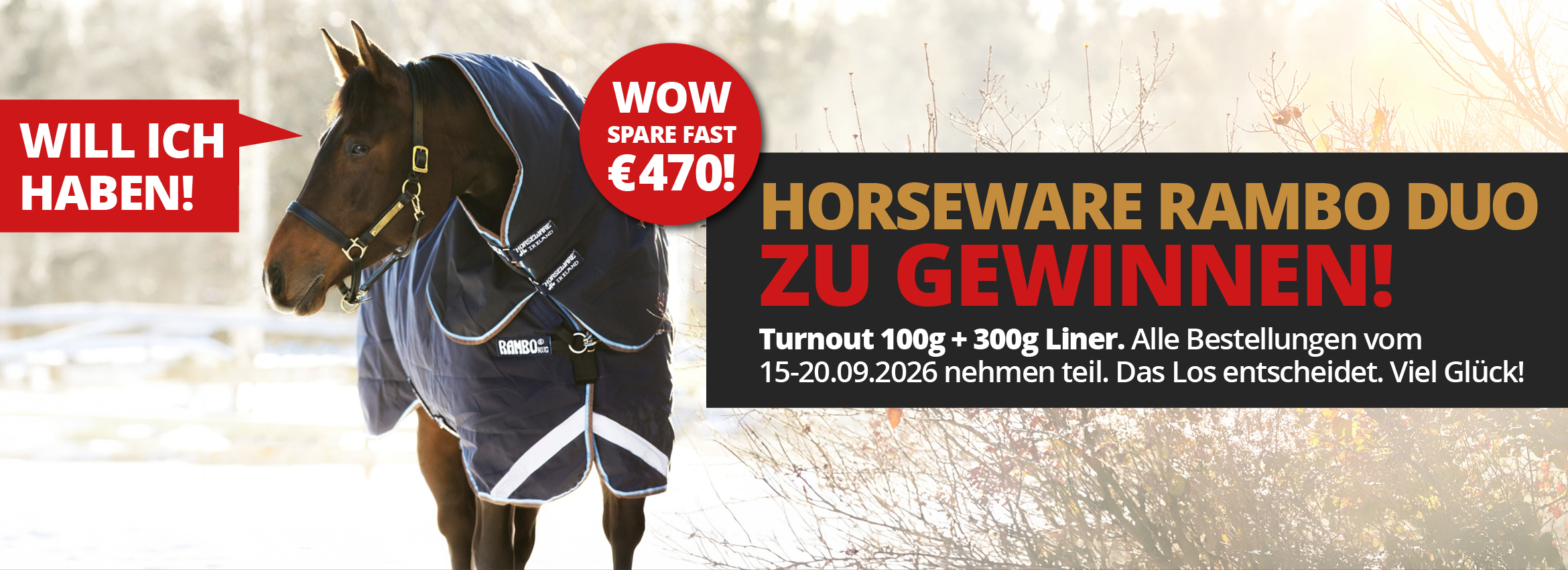 Horseware gewinnen bis 20.09.2026